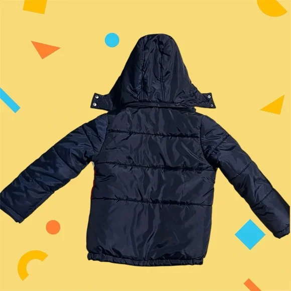 Like new!! Tommy Hilfiger Navy, White and Red Removal/Hooded Jacket - Picture 4 of 4